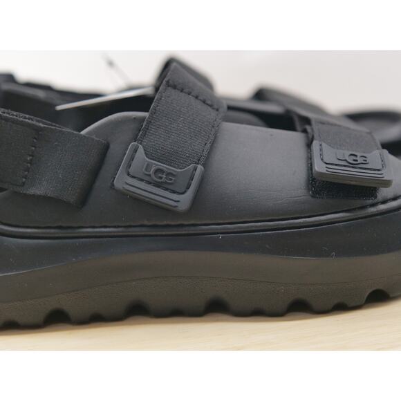 UGG Black Stratus Platform Strappy Water Sandals 1153078 Black Men\'s‎ Size 9 NWT main image 14